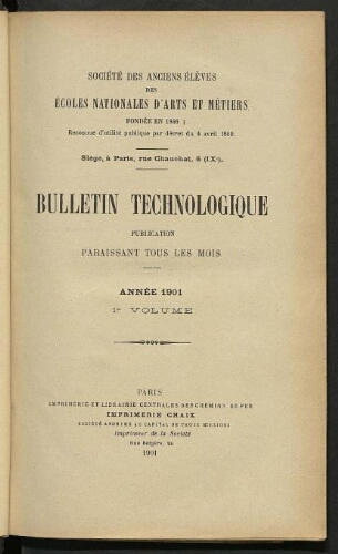 Bulletin technologique 1901