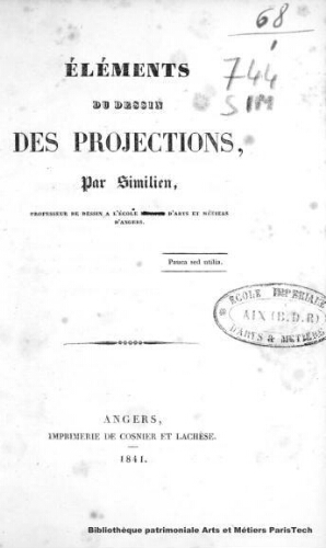 Eléments du dessin des projections