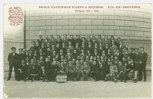 Promotion 1923-1926 Ecole Nationale d'Arts et Métiers Aix-en-Provence