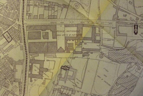 Plan de l'Ecole d'Arts et Métiers (Aix-en-Provence): détail Plan de l'Ecole d'Arts et Métiers (Aix-en-Provence): détail