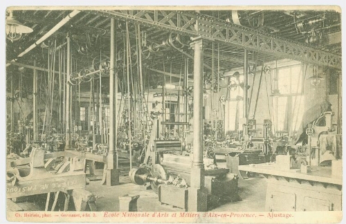 Ecole Nationale d'Arts et Métiers d'Aix-en-Provence Ajustage 1920