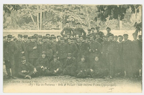 Promotion 1903-1906 Aix-en-Provence - Arts et Métiers - Les Anciens