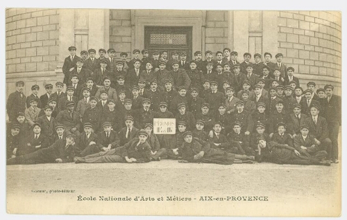 Promotion 1914 Ecole Nationale d'Arts et Métiers Aix-en-Provence