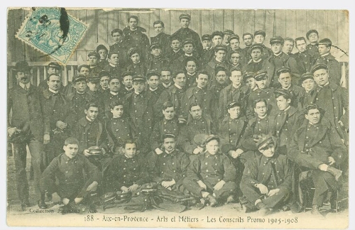 Promotion 1905-1908 Aix-en-Provence - Arts et Métiers - Les Conscrits