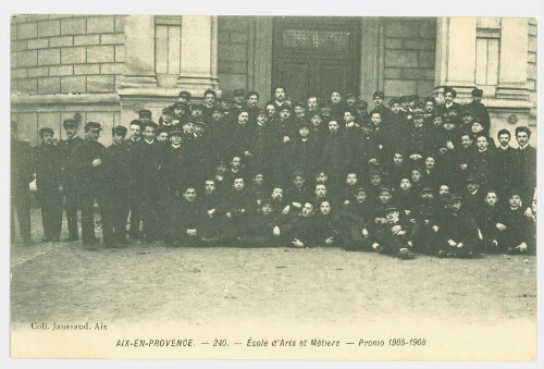 Promotion 1905-1908 Aix-en-Provence - Arts et Métiers