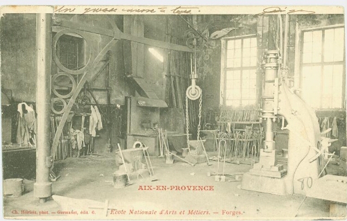 Ecole Nationale d'Arts et Métiers d'Aix-en-Provence Forges 1920