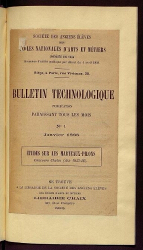 Bulletin technologique 1888