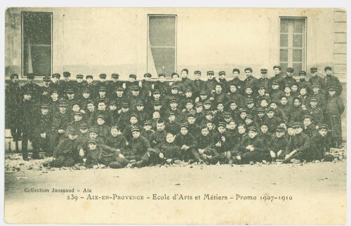 Promotion 1907-1910 Aix-en-Provence - Ecole d'Arts et Métiers
