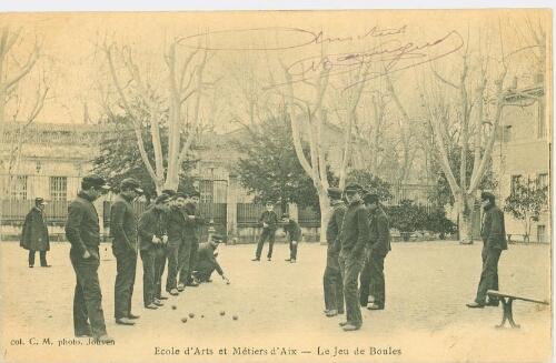 Ecole d'Arts et Métiers d'Aix - Le jeu de boules Ecole d'Arts et Métiers d'Aix - Le jeu de boules